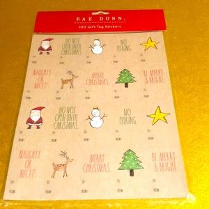 🍒3/30$.🎁🎄Rae Dunn 100 Gift Tag Stickers 🎁🎄